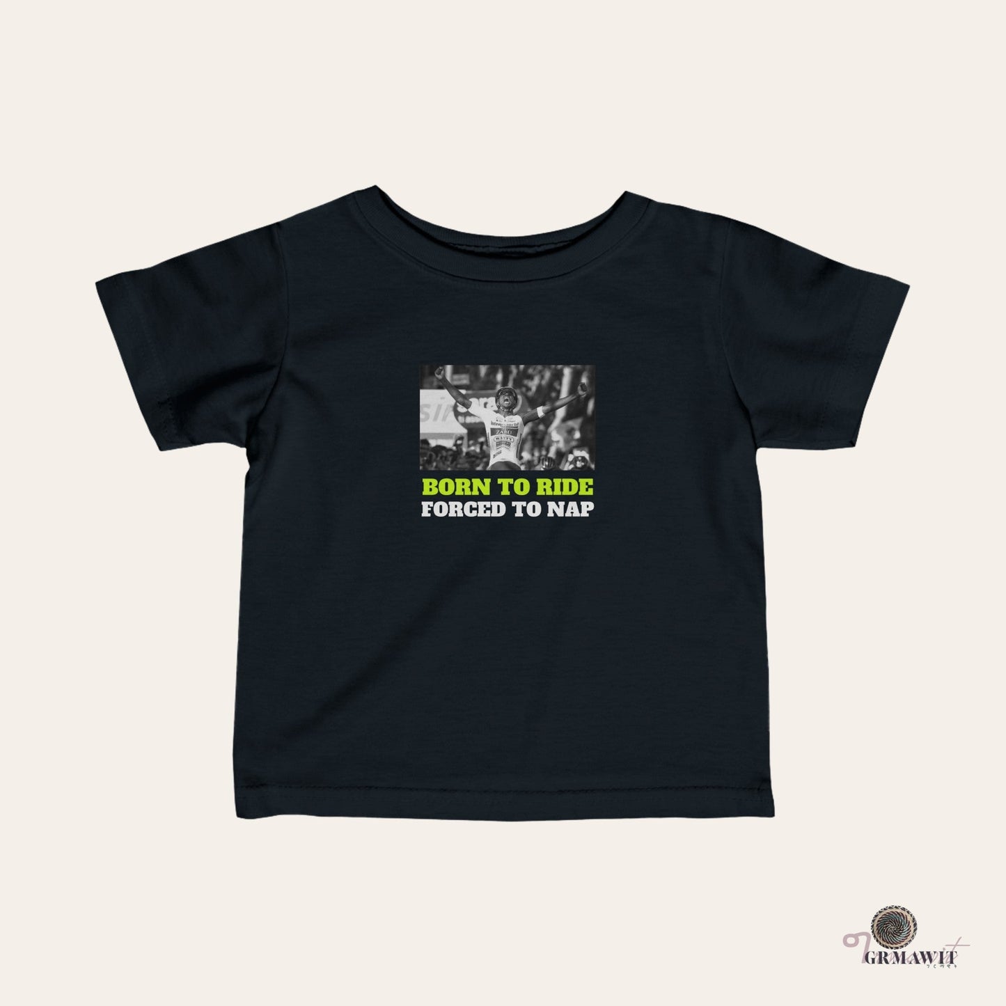 Biniam Girmay Infant Fine Jersey Tee | Grmawit Store Kids clothes Grmawit Black 6M