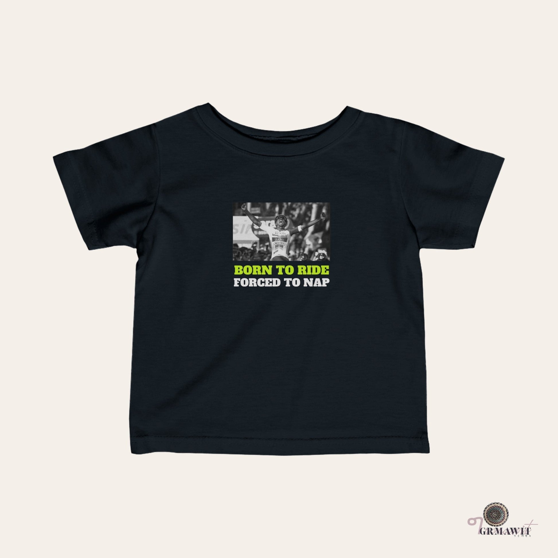 Biniam Girmay Infant Fine Jersey Tee | Grmawit Store Kids clothes Grmawit Black 6M