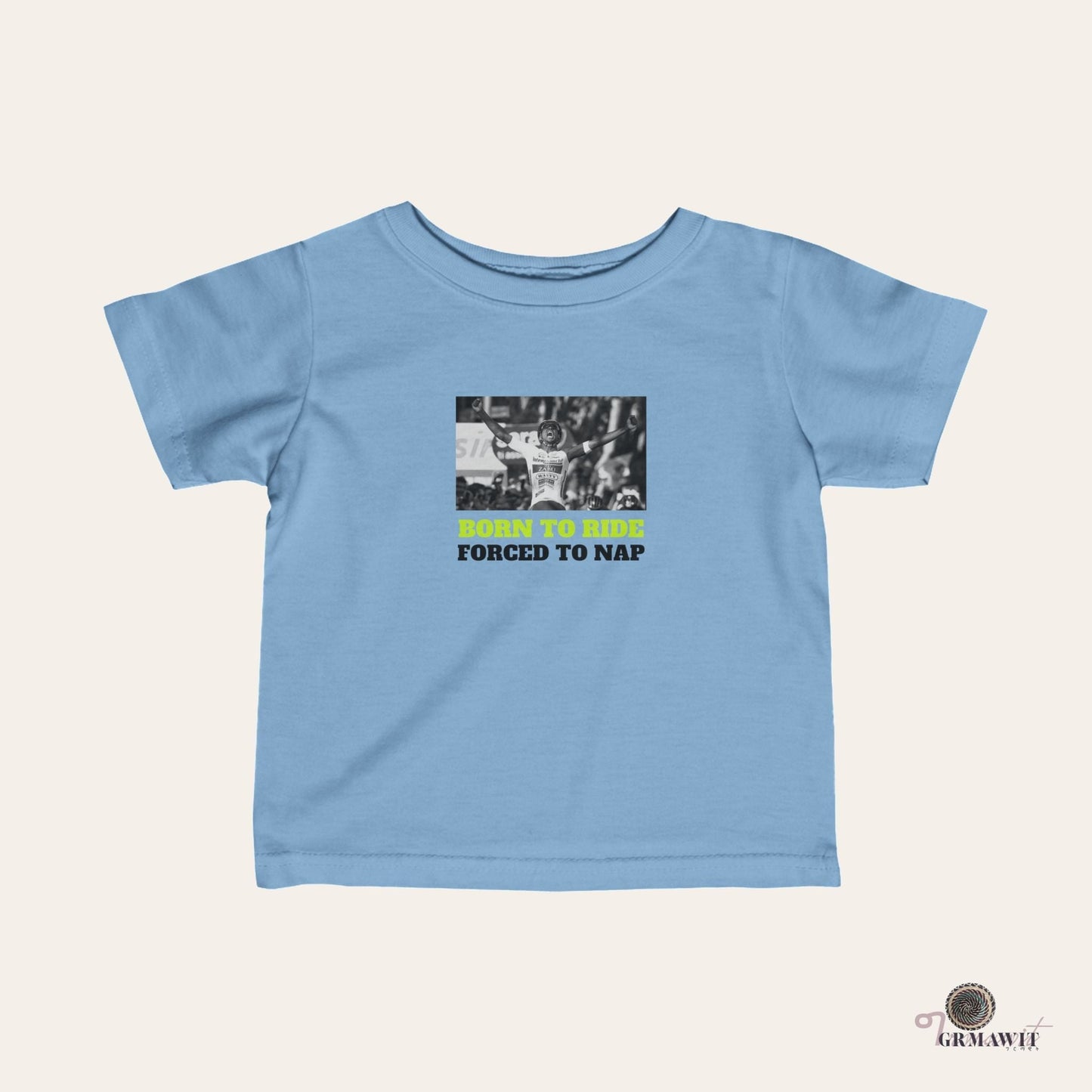 Biniam Girmay Infant Fine Jersey Tee | Grmawit Store Kids clothes Grmawit Light Blue 6M