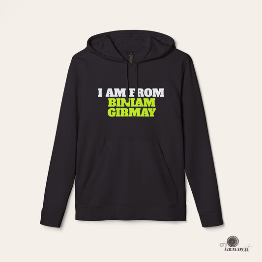 Biniam Girmay X Adidas® Unisex Fleece Hoodie | Grmawit Store Hoodie Grmawit Black XS
