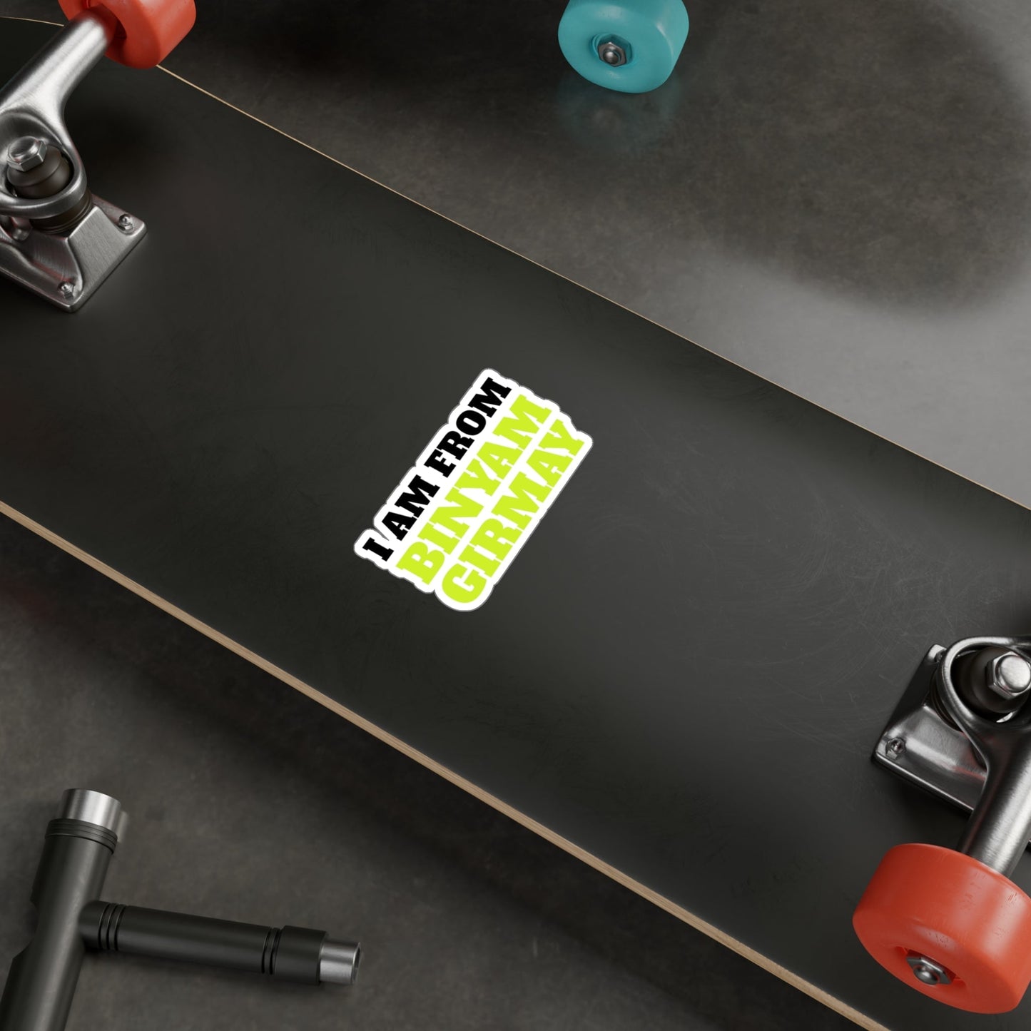 Binyam Girmay Kiss-Cut Vinyl Decals | Grmawit Store Paper products Grmawit