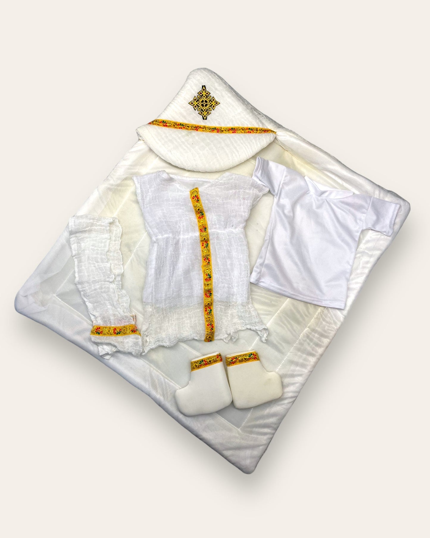 Copy of Traditional Eritrean/Ethiopian Baptism Clothing Set | #4 | Grmawit