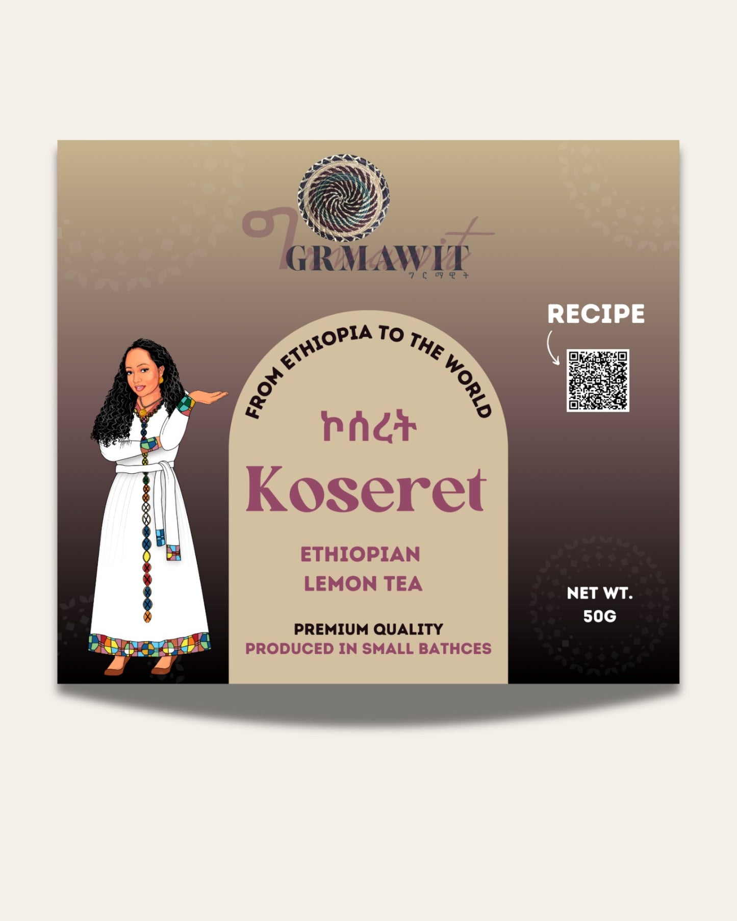 Koseret | Ethiopian Lemon Tea | ኮሰረት Seasonings & Spices Grmawit