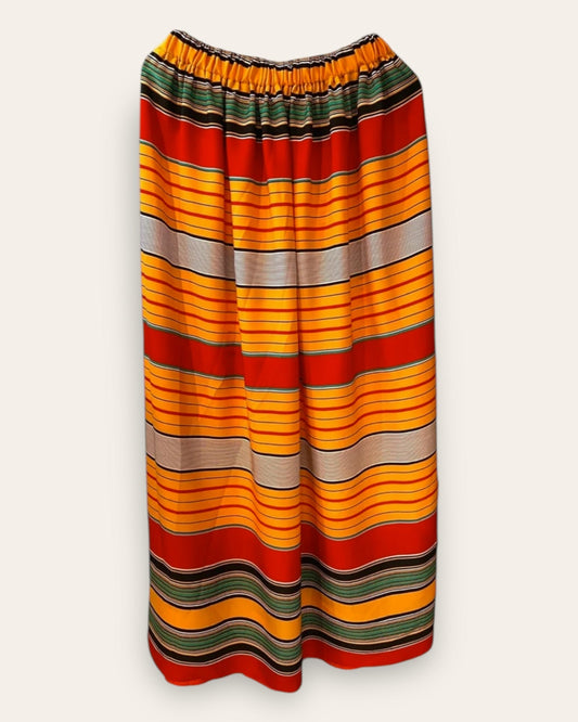 Traditional Eritrean Skirt (Saho/Kunama Dress) Yellow Extras Grmawit