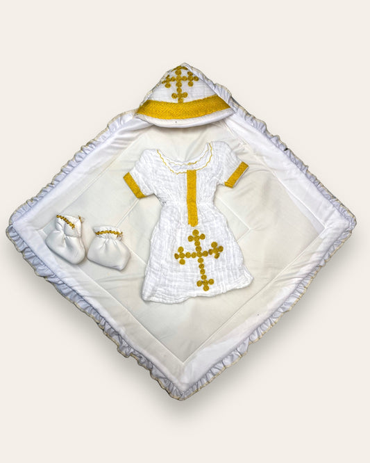 Traditional Eritrean/Ethiopian Baptism Clothing Set | #5 | Grmawit Girl