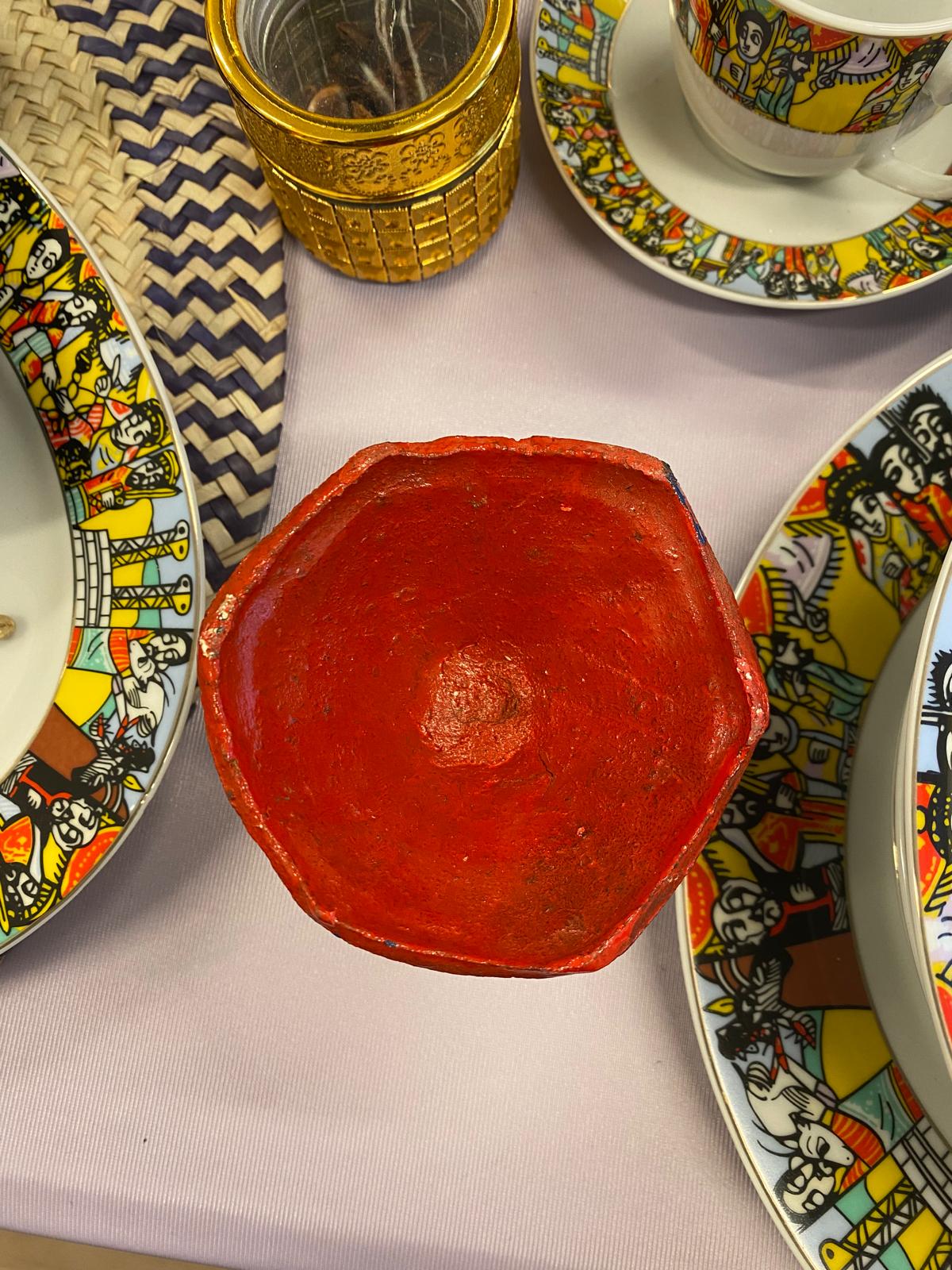 Traditional Incense Burner - RED Grmawit