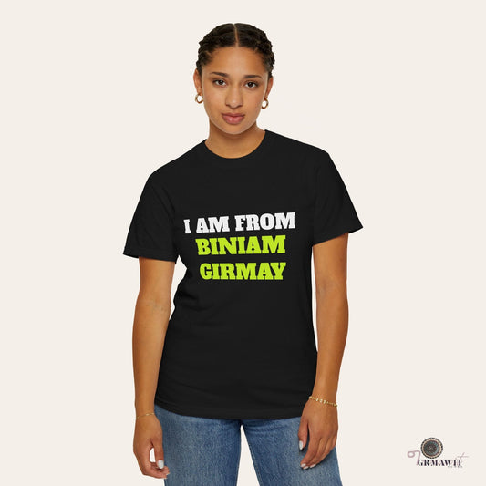 Unisex Garment-Dyed T-shirt | Biniam Girmay T-Shirt Grmawit