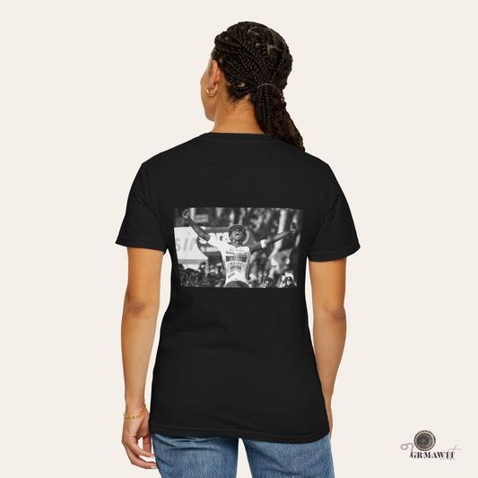 Unisex Garment-Dyed T-shirt | Biniam Girmay T-Shirt Grmawit Black S