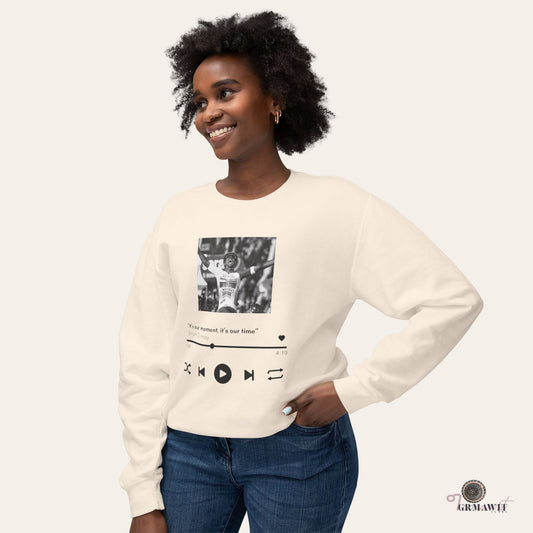 Unisex Lightweight Crewneck Sweatshirt | Biniam Girmay Sweatshirt Printify Ivory S
