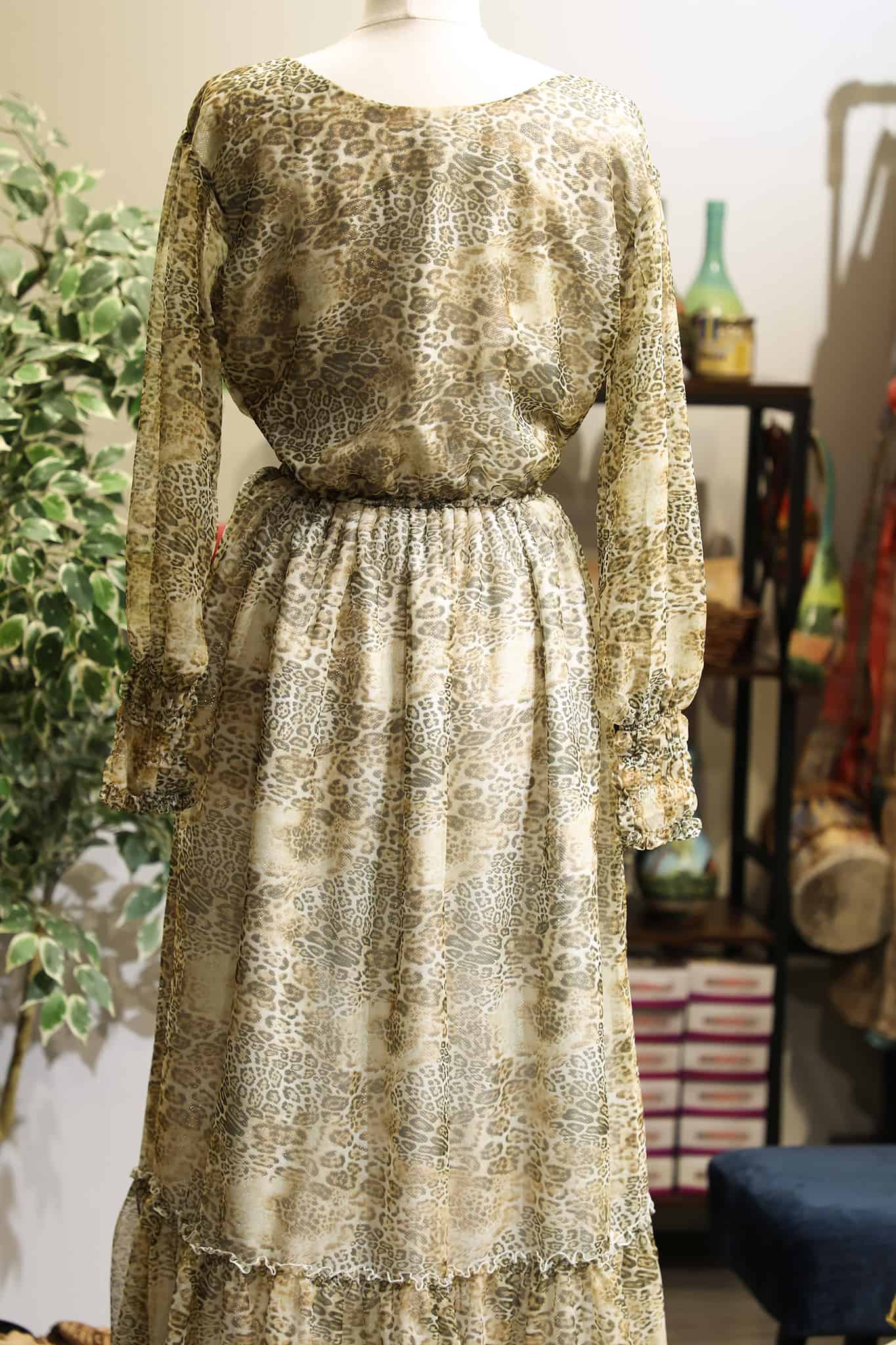 Aster Chiffon Dress Grmawit Large Green