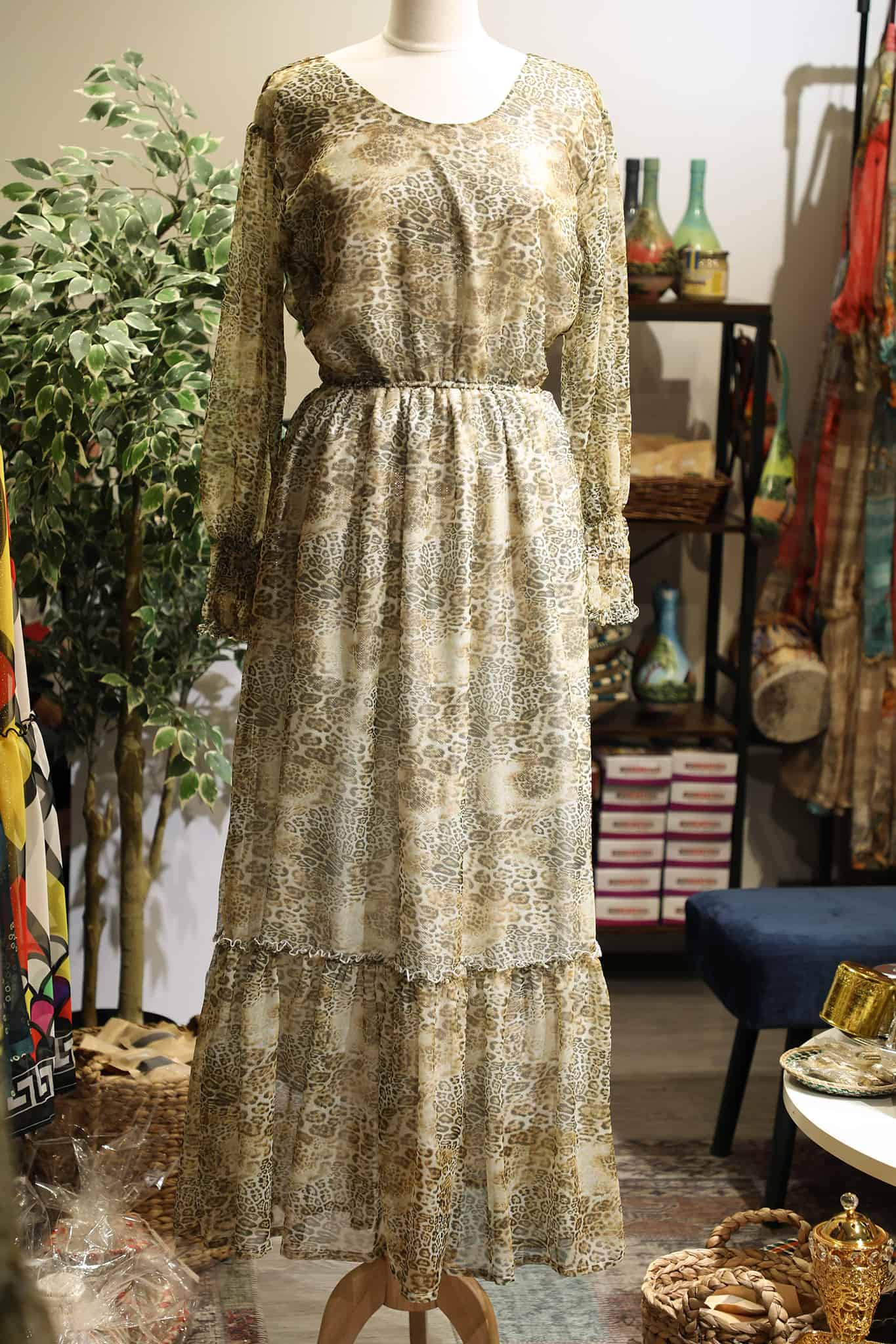 Aster Chiffon Dress Grmawit Small / Medium Green