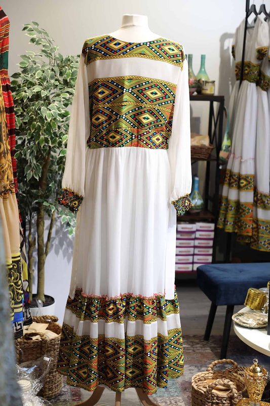 Dibora Chiffon Dress Grmawit