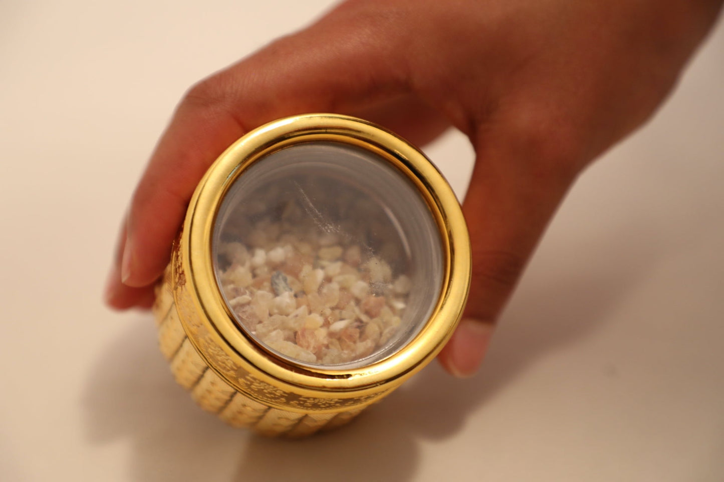 Glass Jar with Gold Decal Printing Extras Grmawit