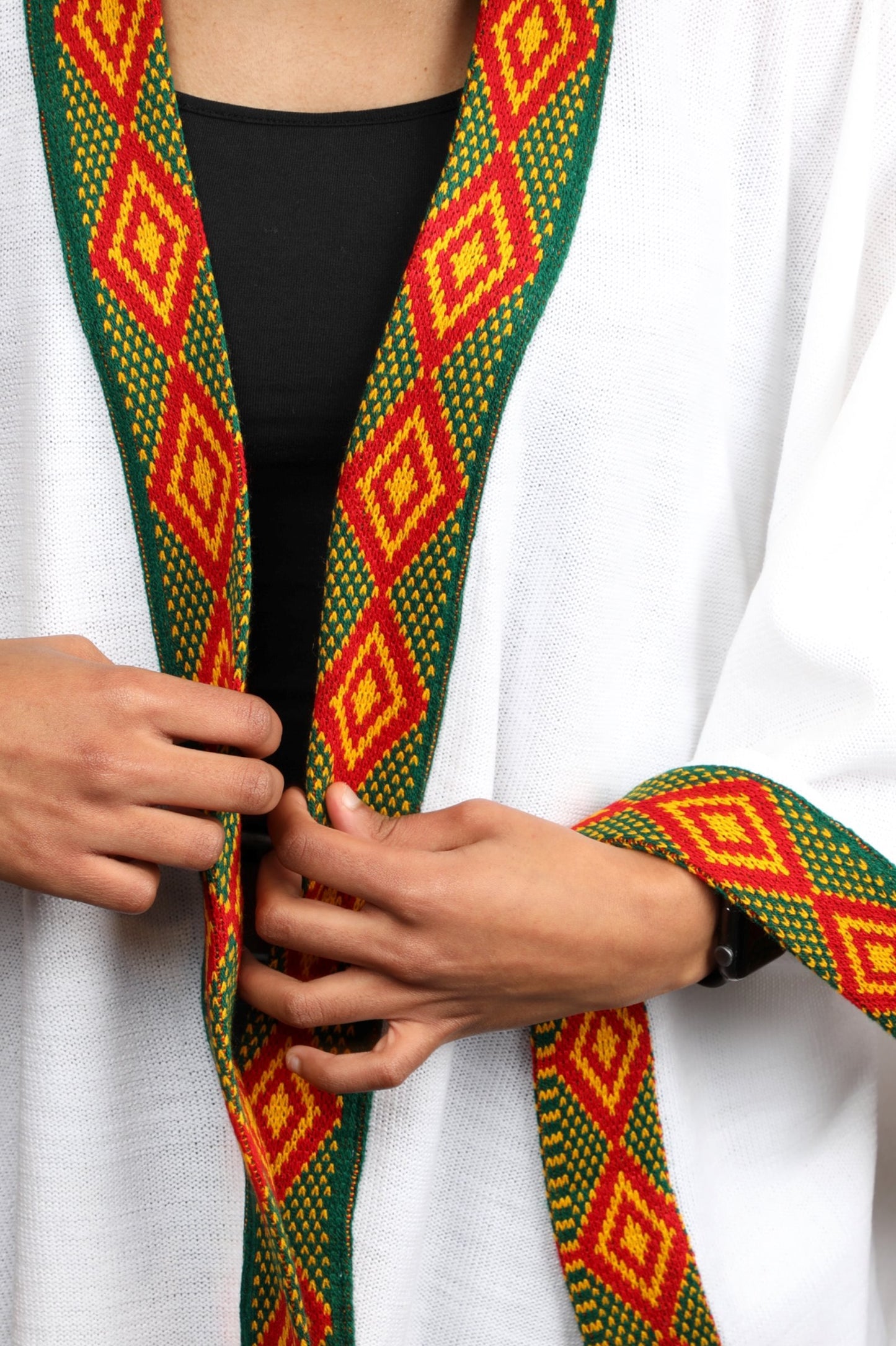 Handwoven Cardigan | Made in Ethiopia | Organic Cotton Cardigans Grmawit