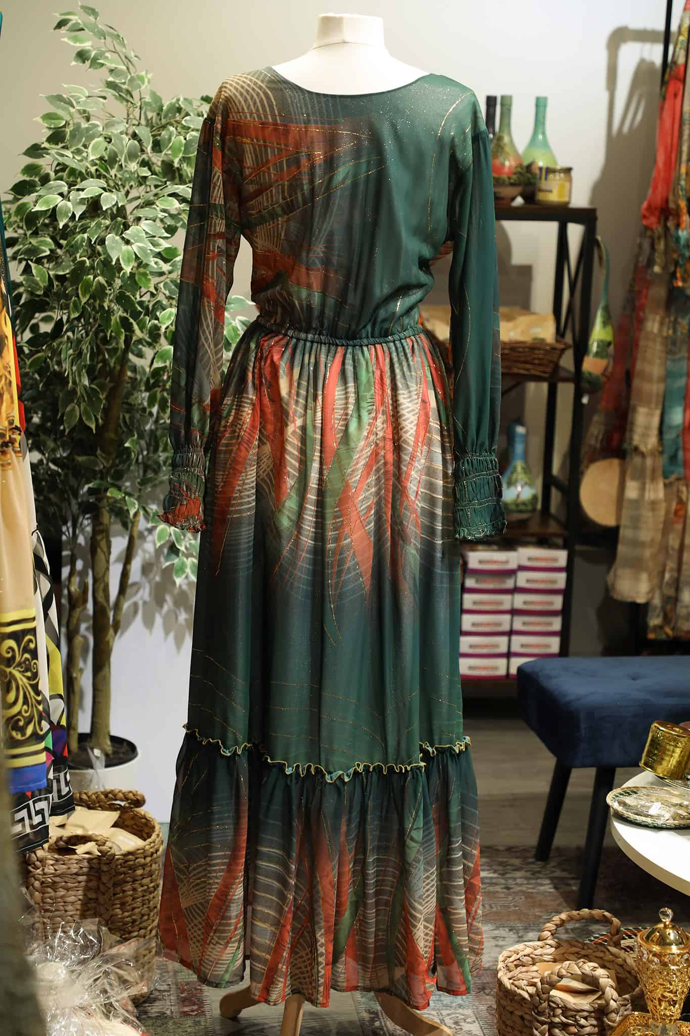 Lilli Chiffon Dress Grmawit Extra Large Light Green