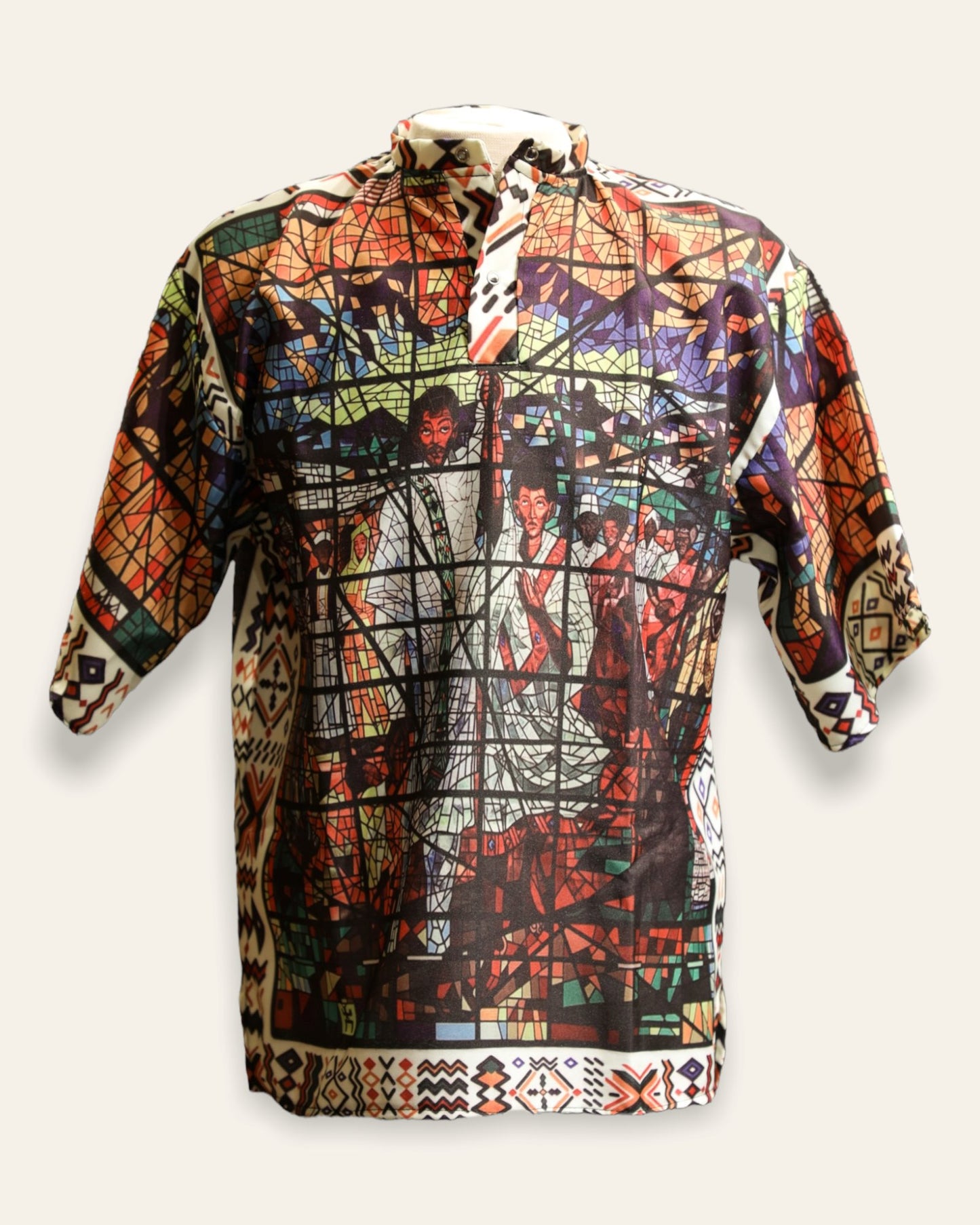 Men's Afro Design Shirts Traditional Ethiopian Shirt Grmawit 1