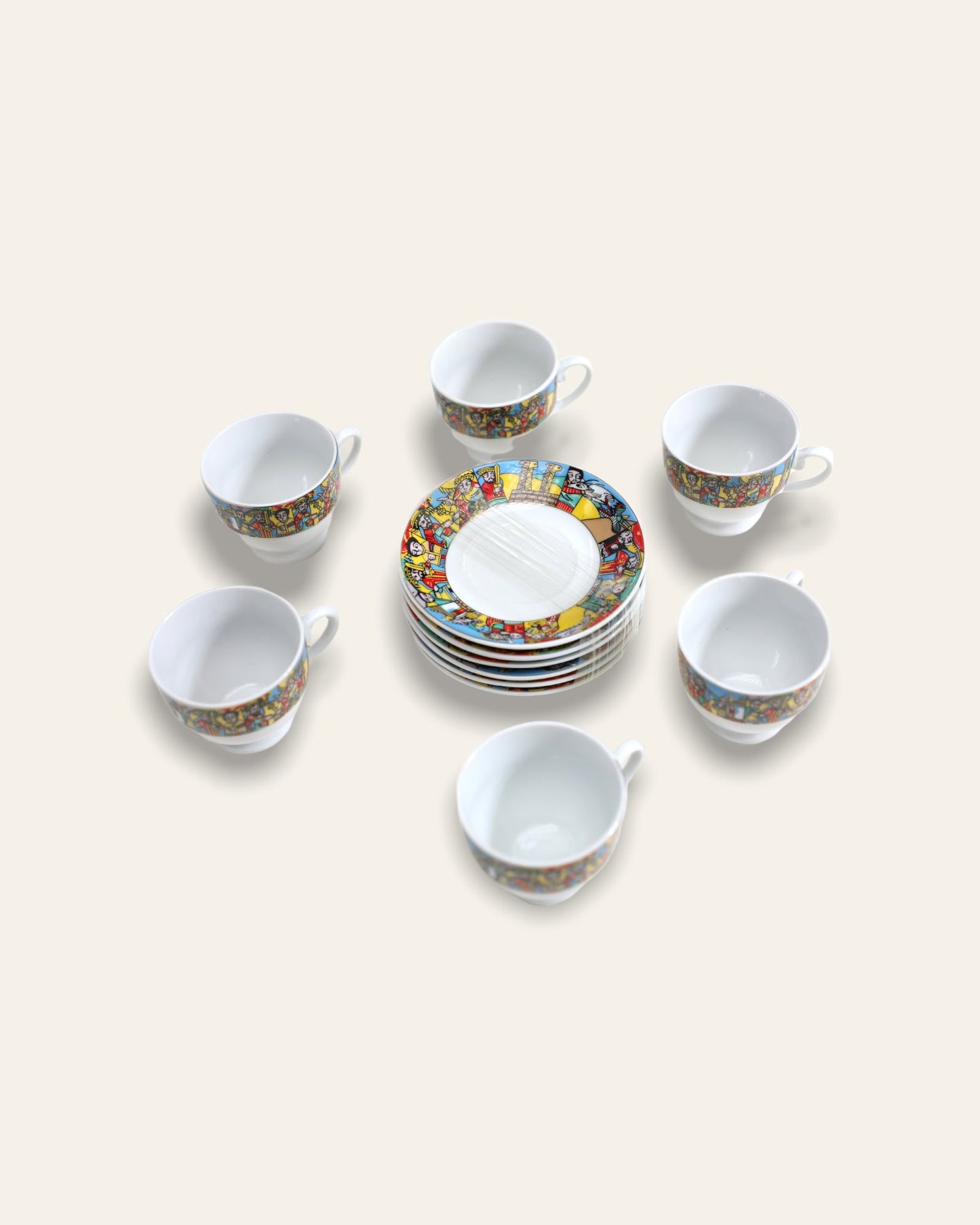 Saba Tlet Coffee Cup & Saucer 6+6/set Extras Grmawit