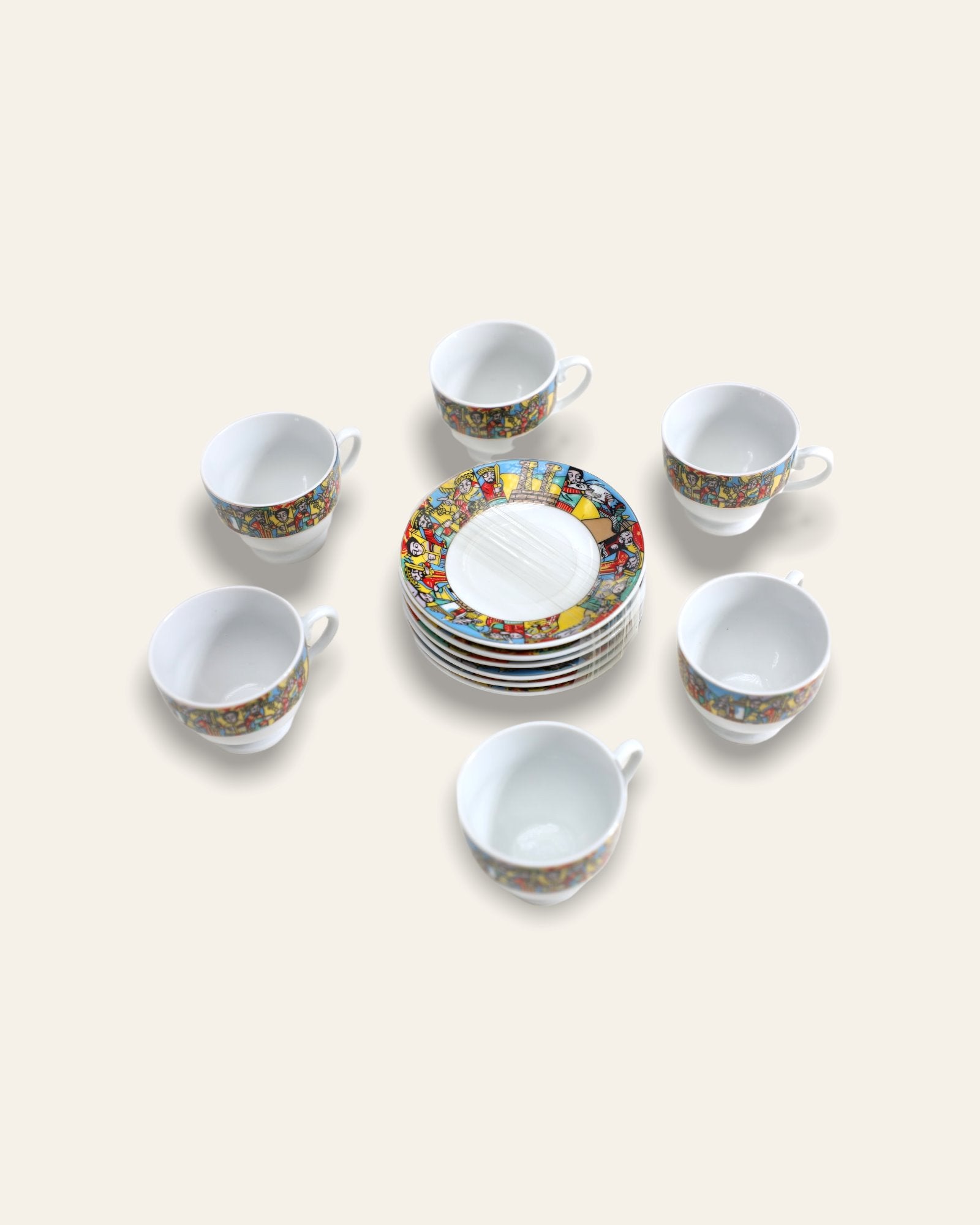 Saba Tlet Coffee Cup & Saucer 6+6/set Extras Grmawit 