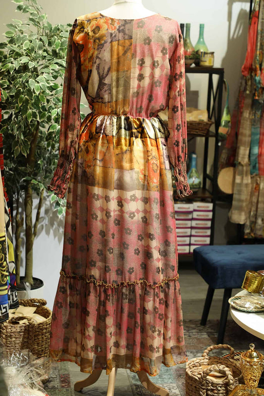 Salem Chiffon Dress Grmawit Large