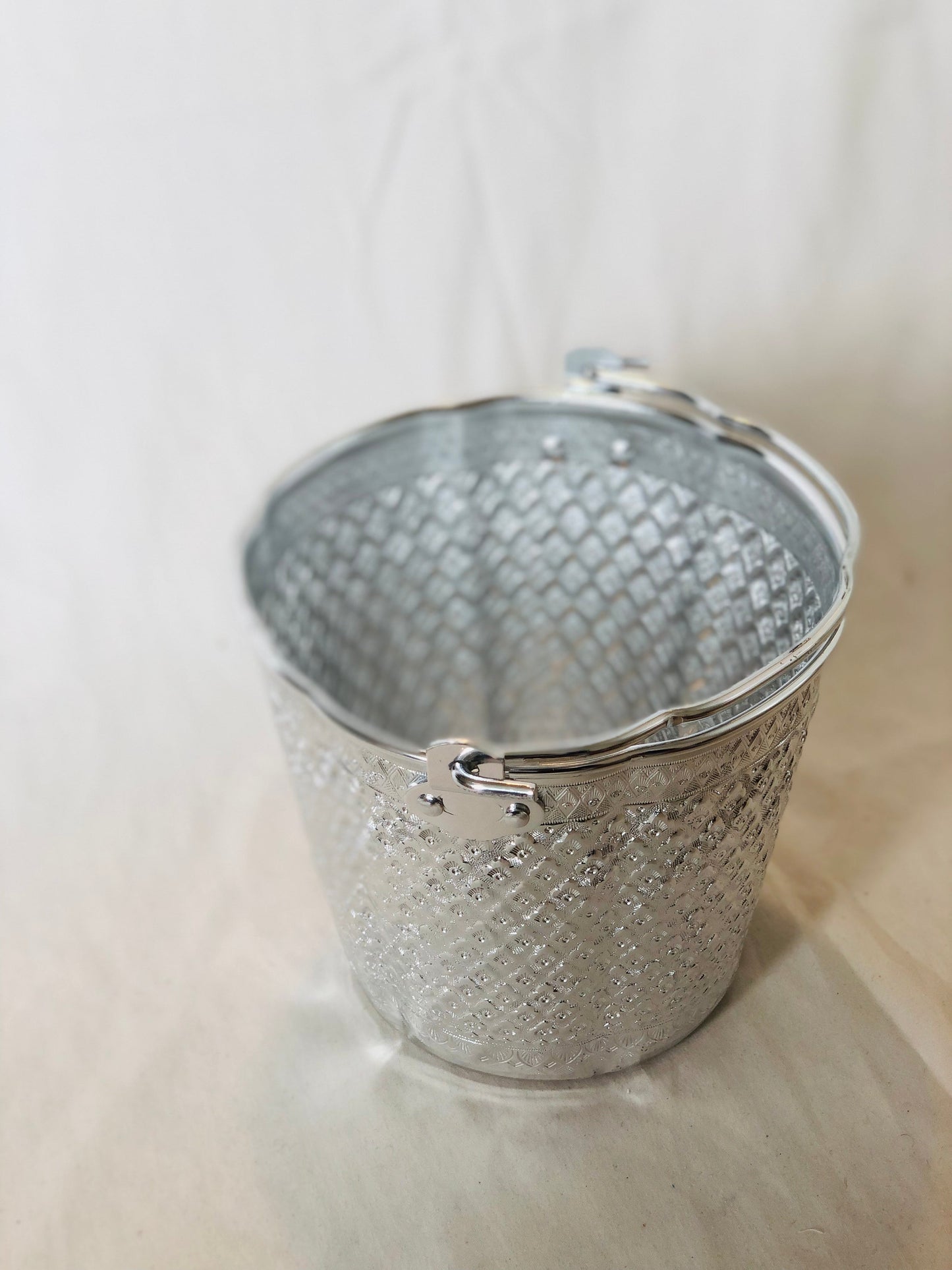 Silver Plated Bucket and Bowl Set Extras Grmawit 