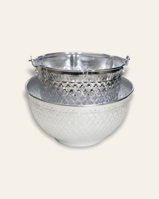 Silver Plated Bucket and Bowl Set Extras Grmawit