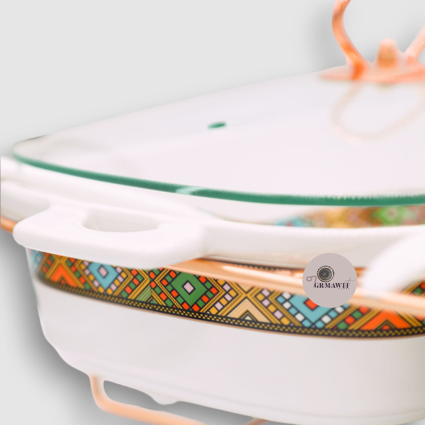 Traditional Ceramic Serving Tray Extras Grmawit