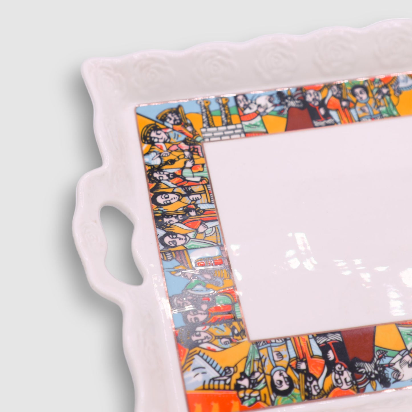 Traditional Ceramic Serving Tray Grmawit