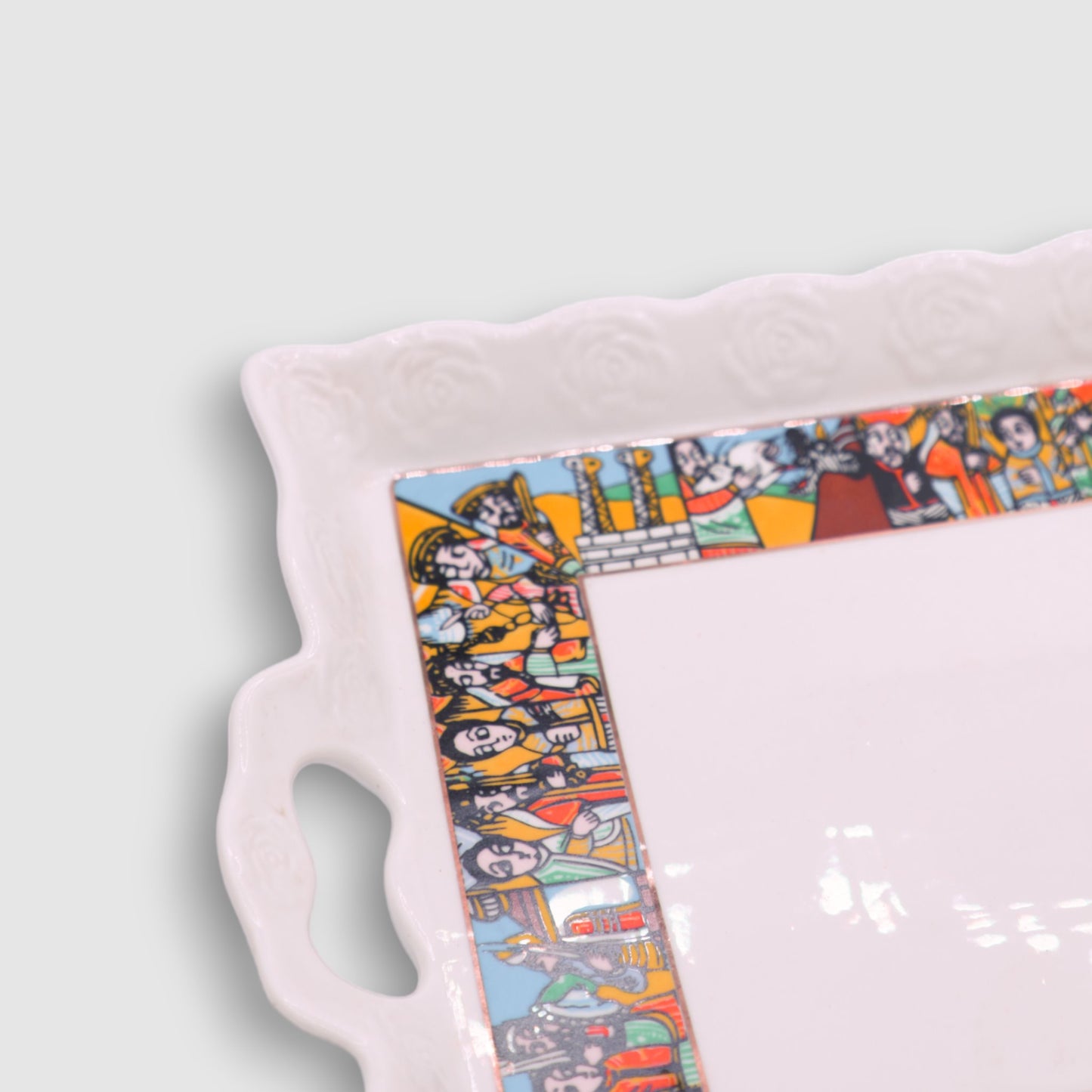 Traditional Ceramic Serving Tray Grmawit