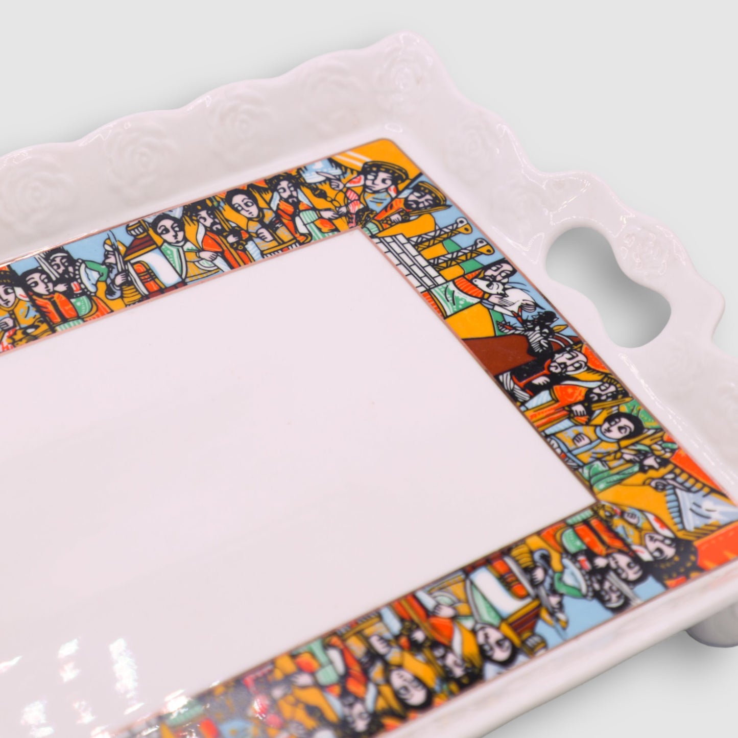 Traditional Ceramic Serving Tray Grmawit