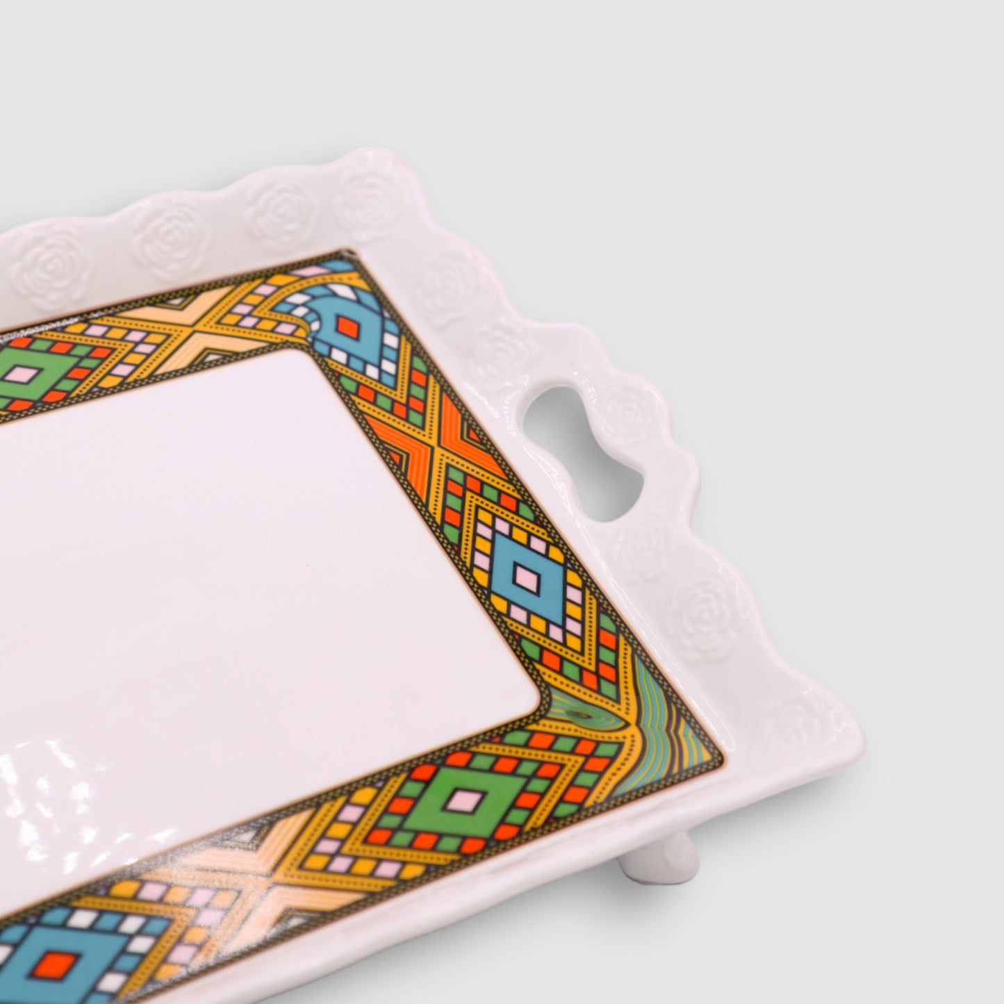 Traditional Ceramic Serving Tray Grmawit