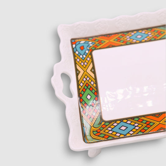 Traditional Ceramic Serving Tray Grmawit