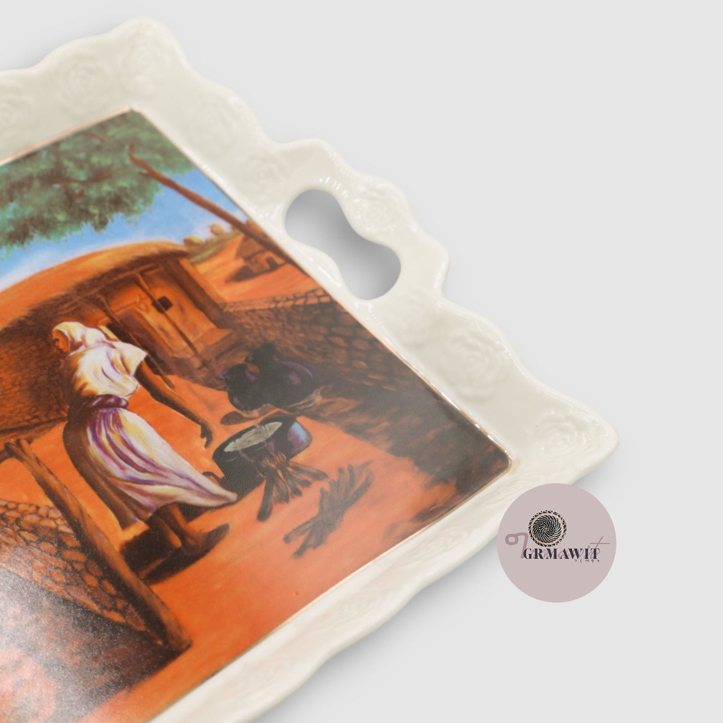 Traditional Eritrean Serving Tray Grmawit