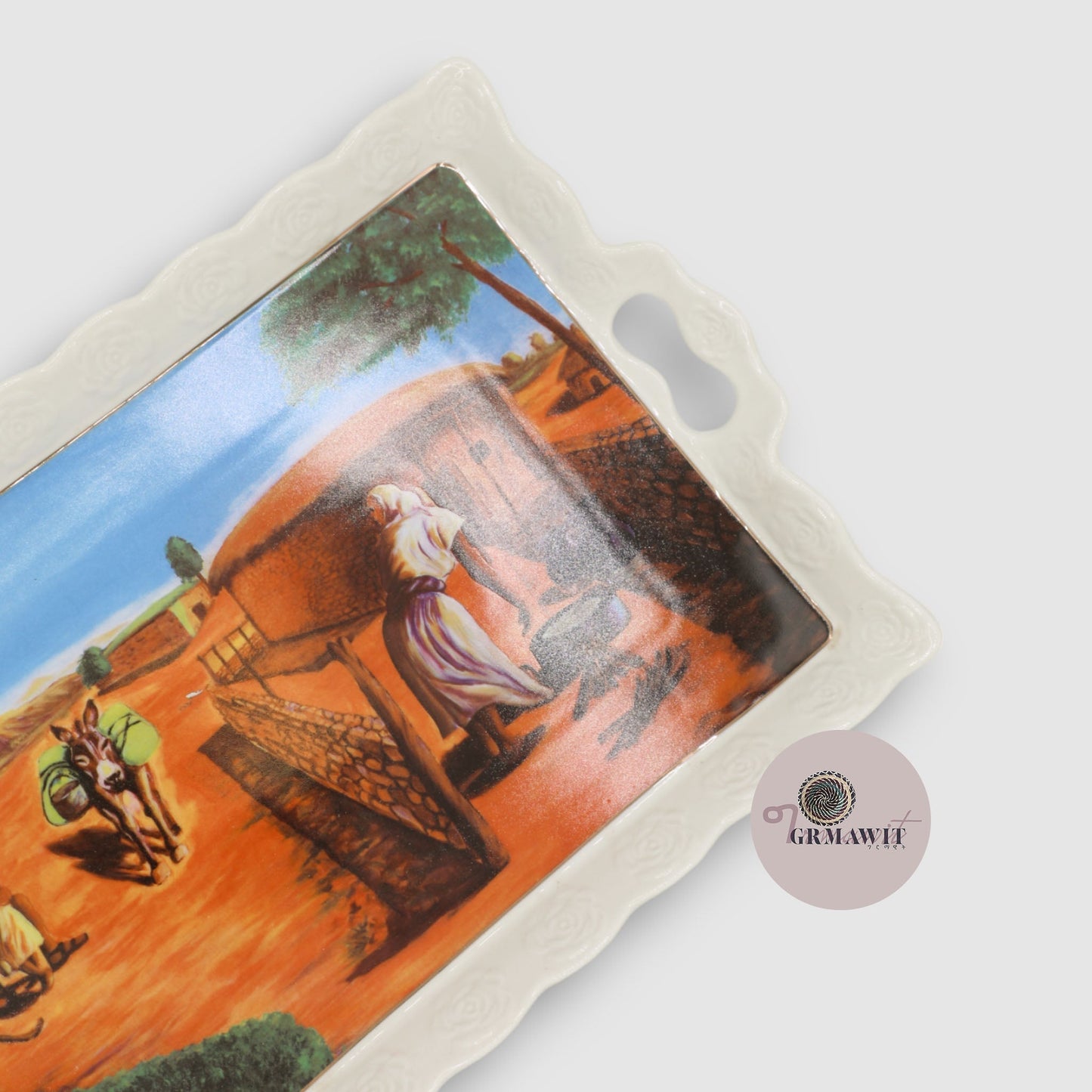 Traditional Eritrean Serving Tray Grmawit