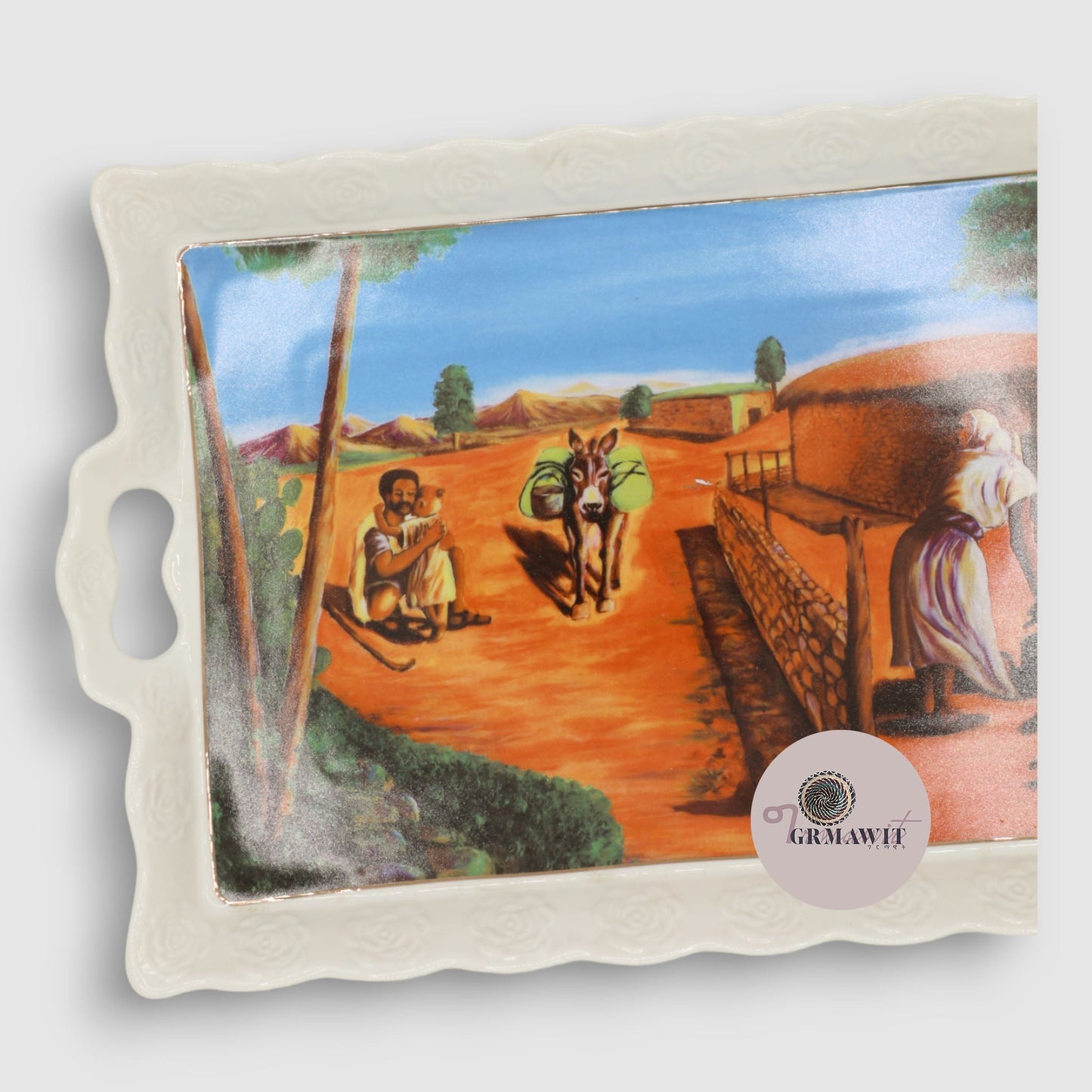 Traditional Eritrean Serving Tray Grmawit