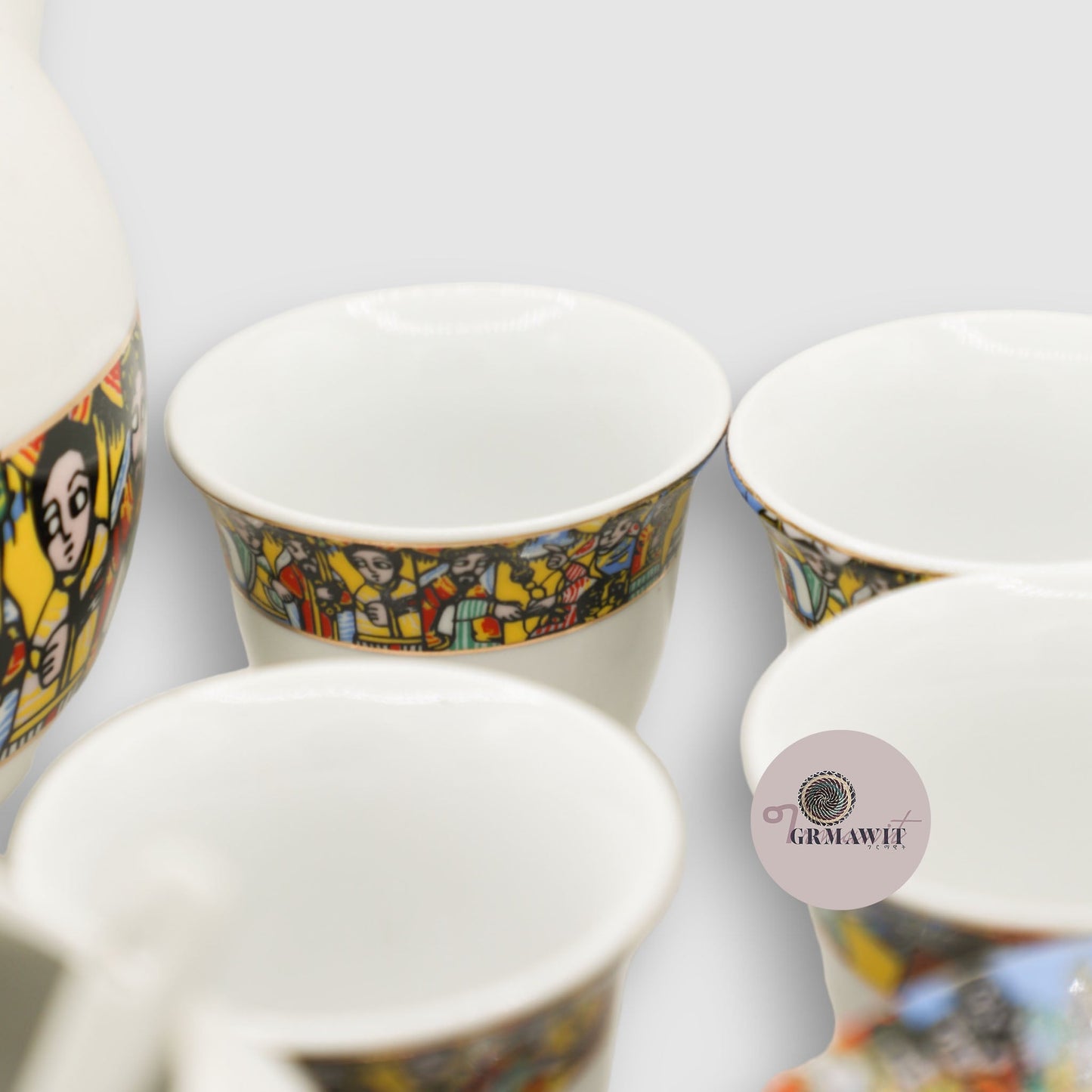 Traditional Ethiopian Coffee Top Set Grmawit
