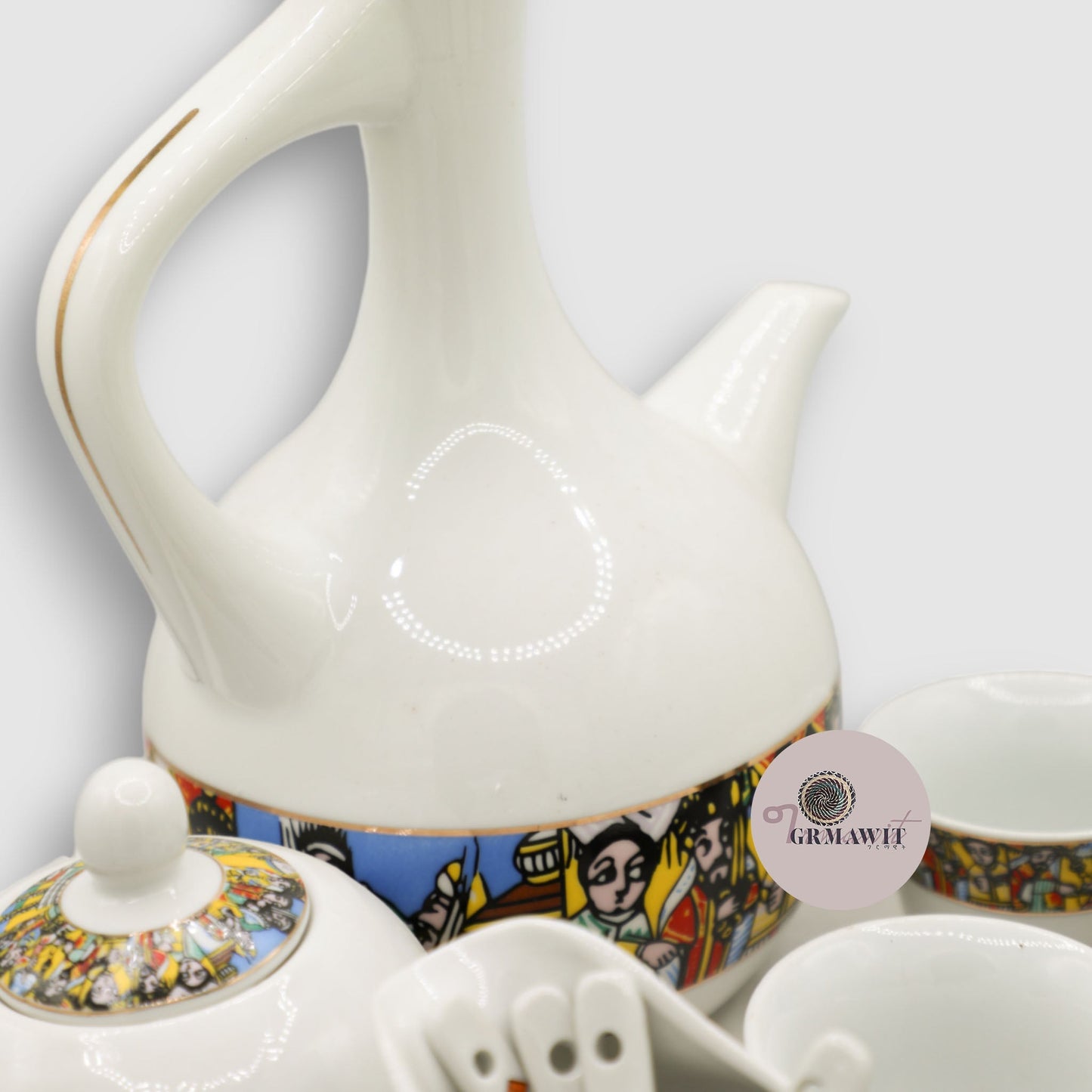 Traditional Ethiopian Coffee Top Set Grmawit