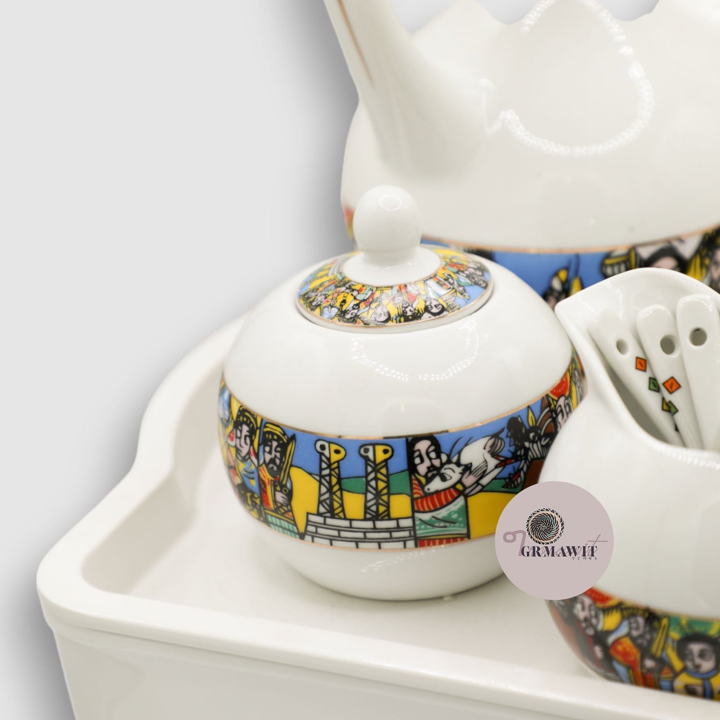 Traditional Ethiopian Coffee Top Set Grmawit