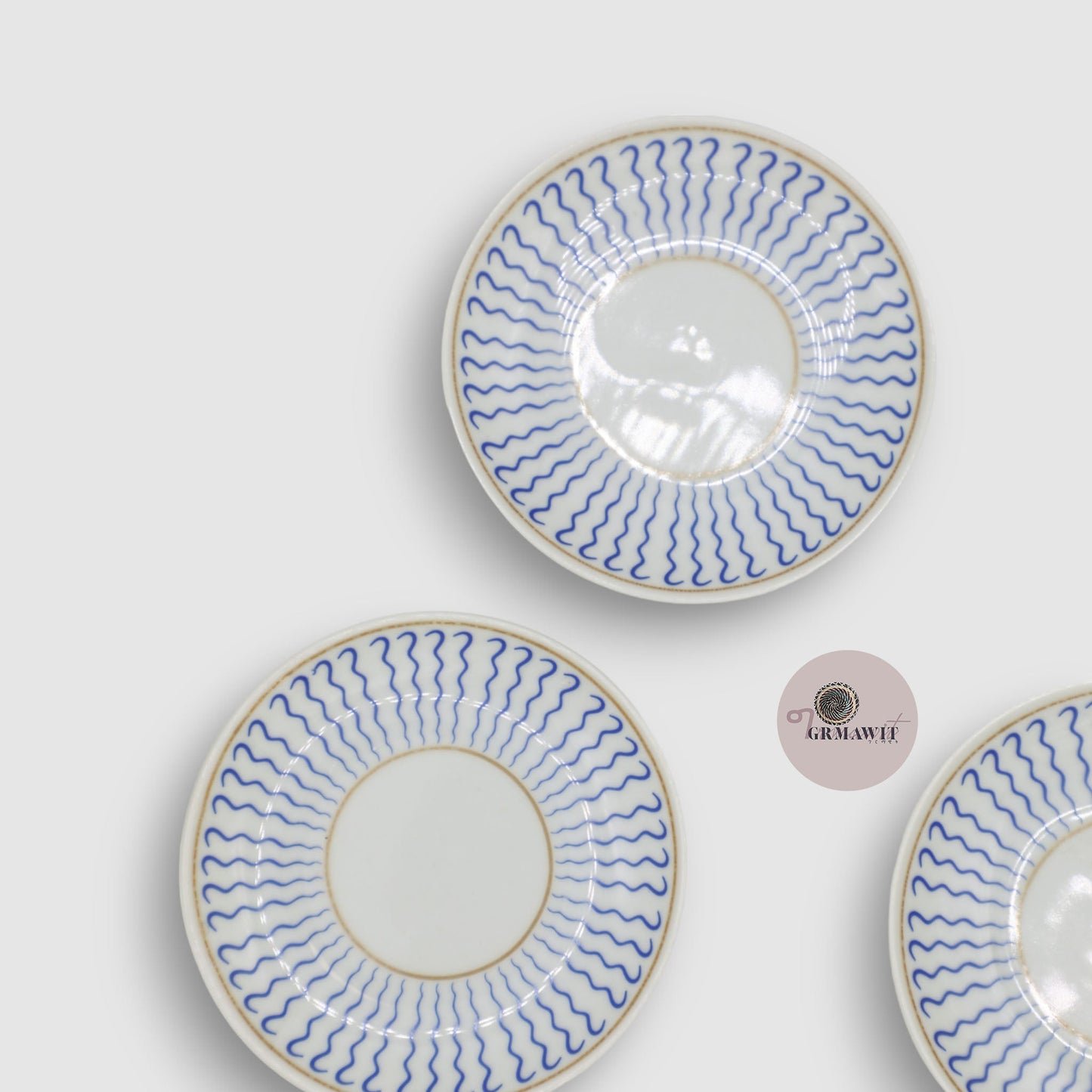 Traditional Ethiopian / Eritrean Coffee Cup Plate | Red Extras Grmawit