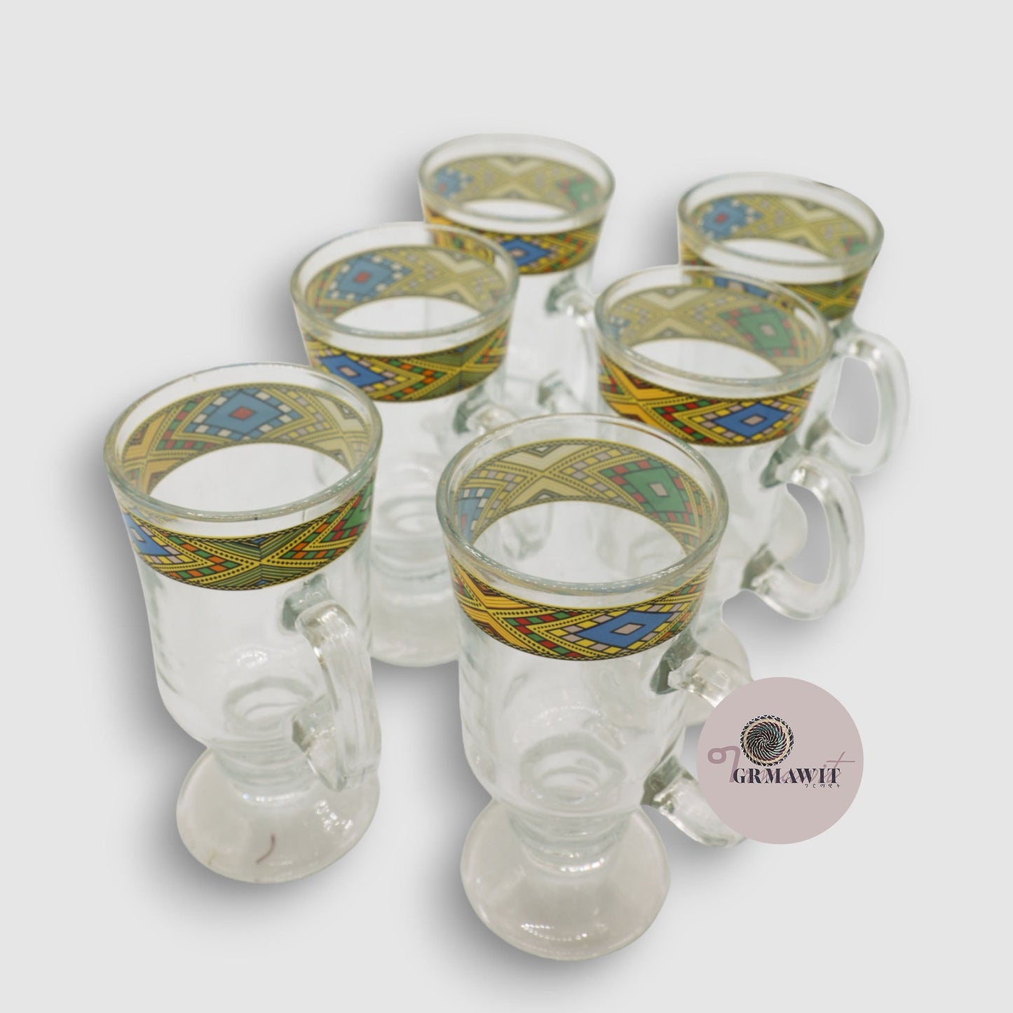 Tradtional Ethiopian / Eritrean Drinking Glass Grmawit