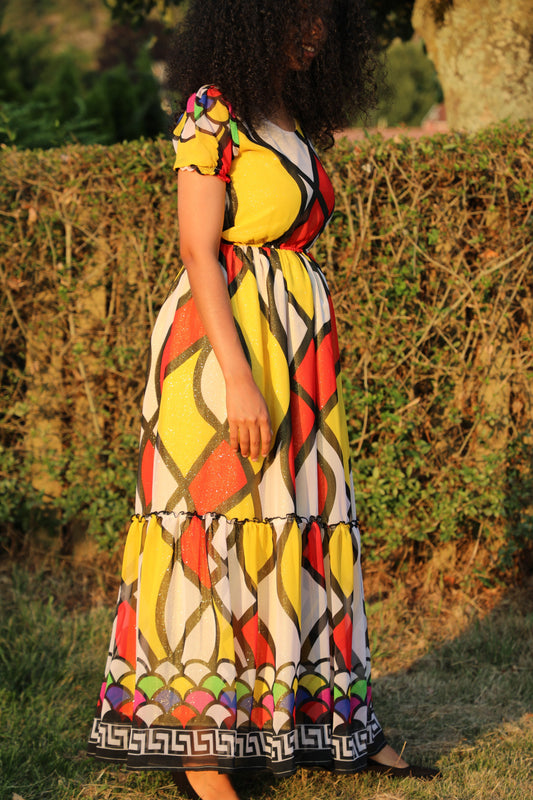 Tsgeweyni Chiffon Dress Grmawit