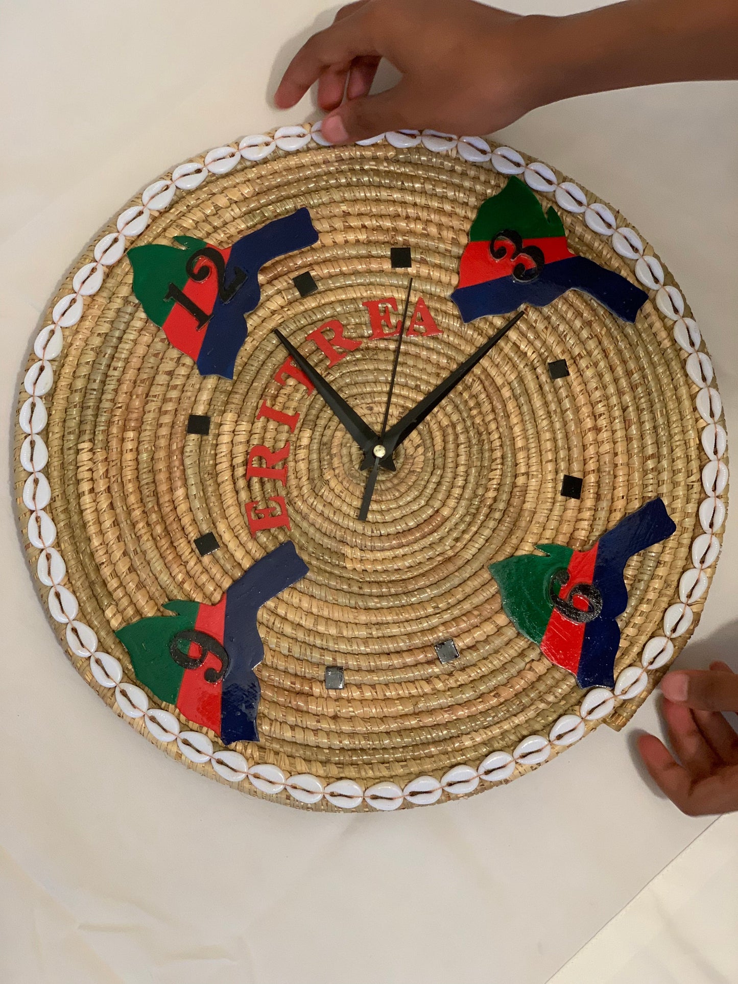Vintage Handwoven Wall Clock Extras Grmawit