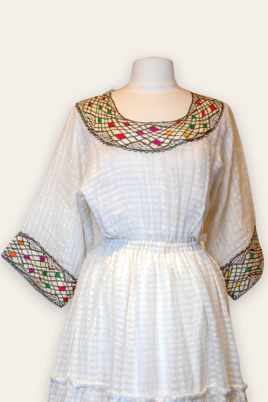 Zewdi Chiffon Dress Grmawit