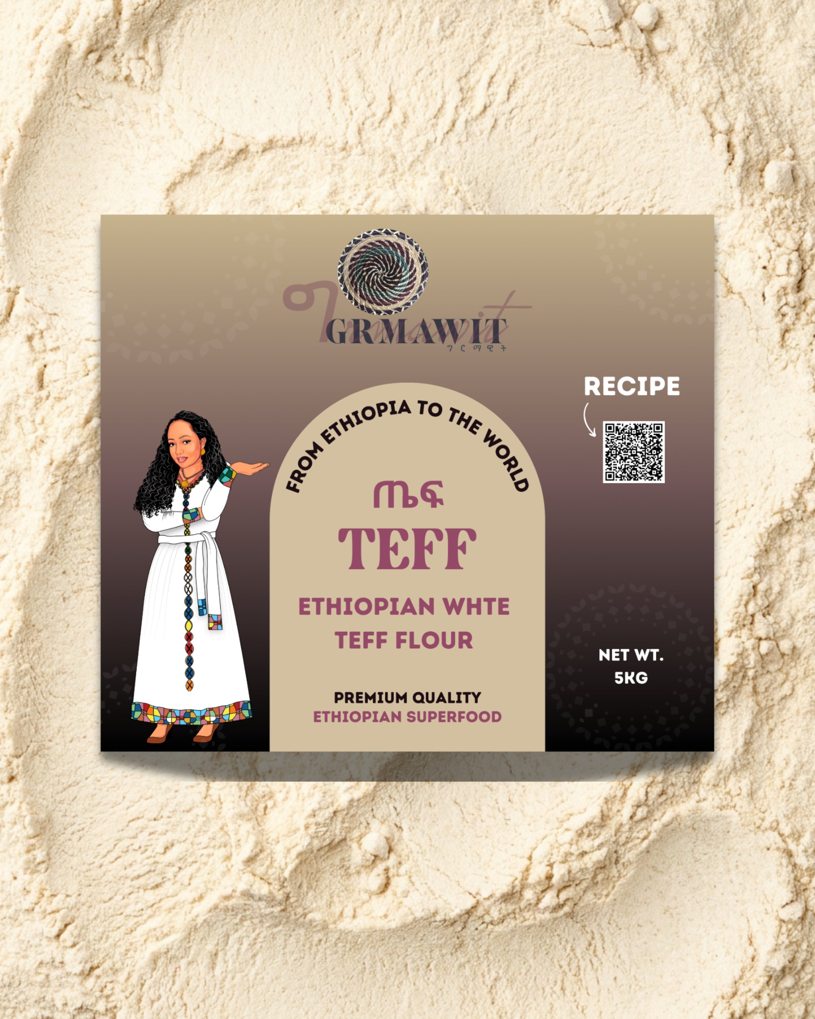 Grmawit Teff Flour | Premium Ethiopian | ጤፍ