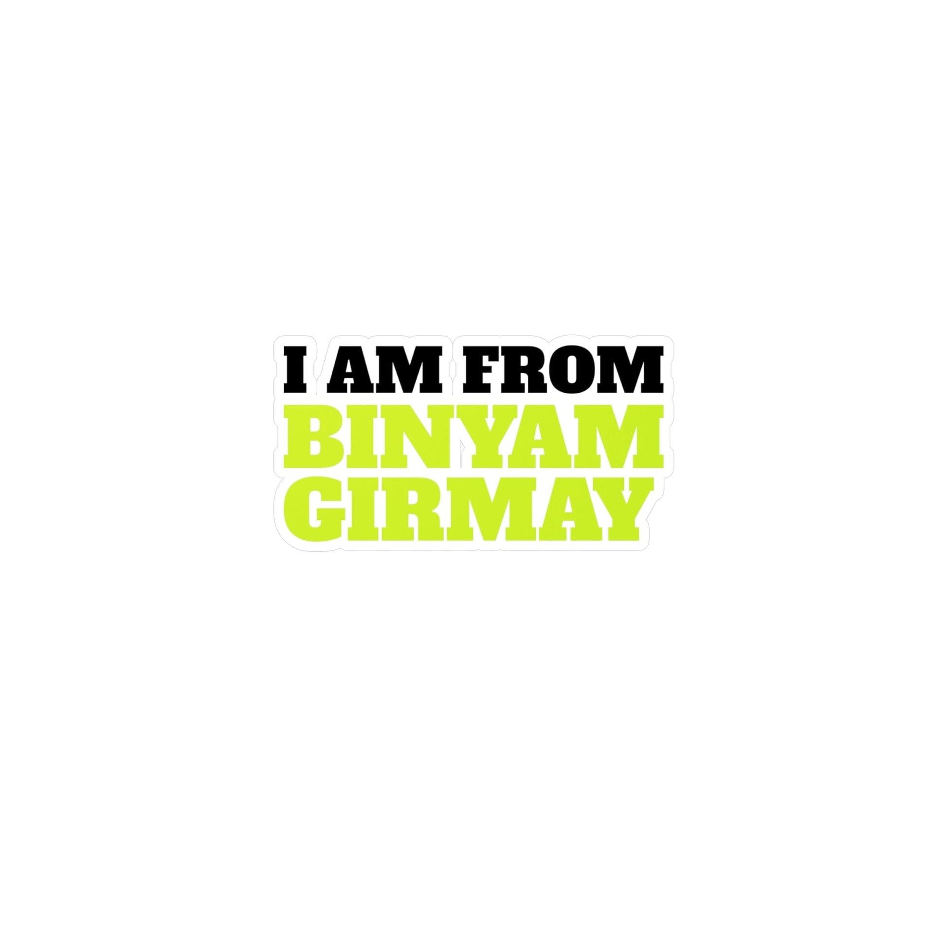 Binyam Girmay Kiss-Cut Vinyl Decals | Grmawit Store Paper products Grmawit 