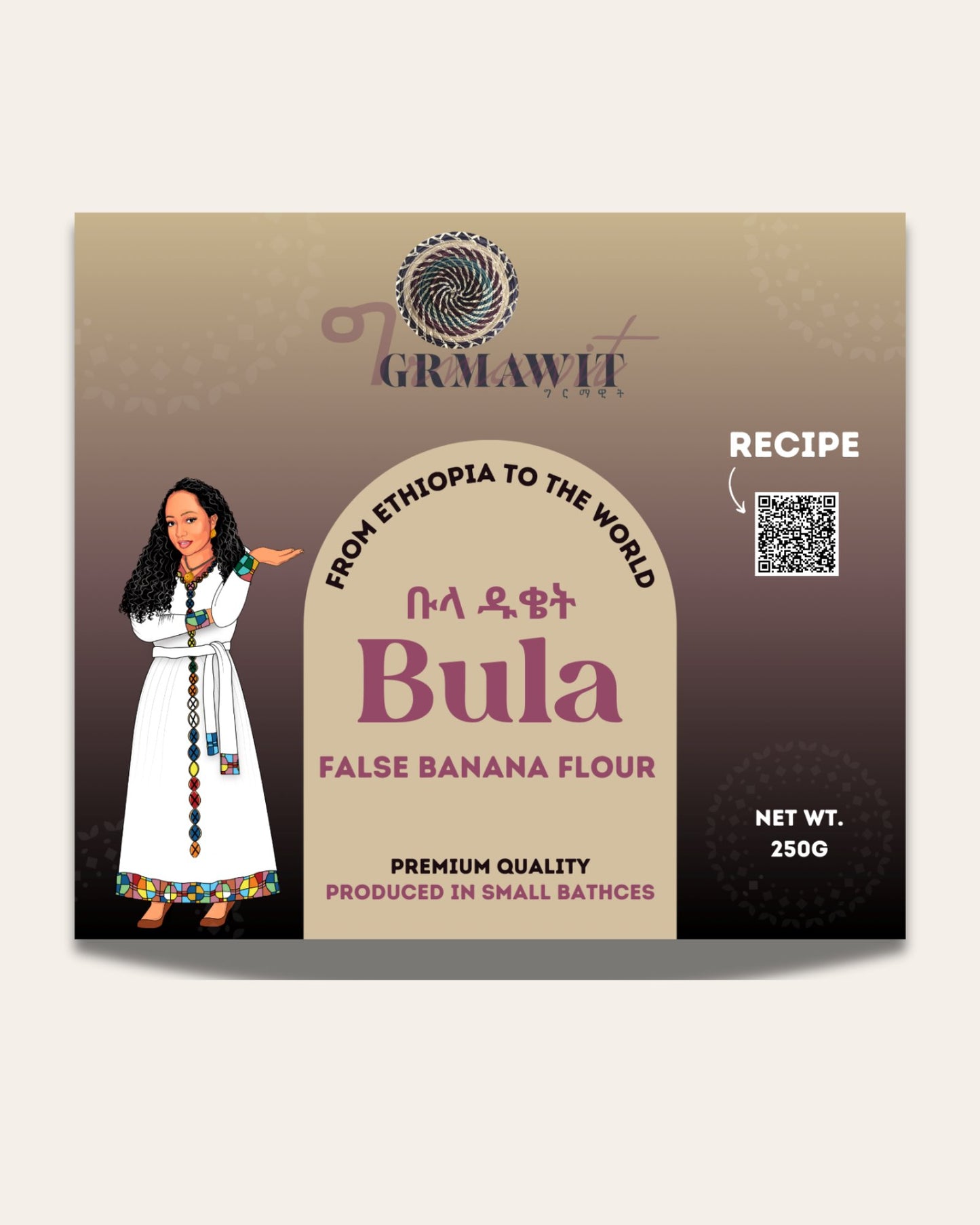 Bula | Ethiopian False Banana Flour | Produced in Small Batches Seasonings & Spices Grmawit