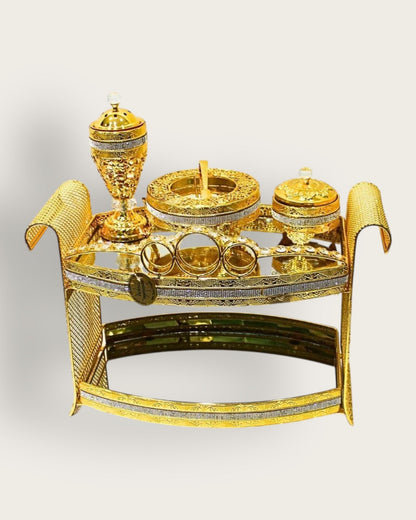 Ethiopian Traditional Coffee Table Set | Golden Extras Grmawit Gold #2 
