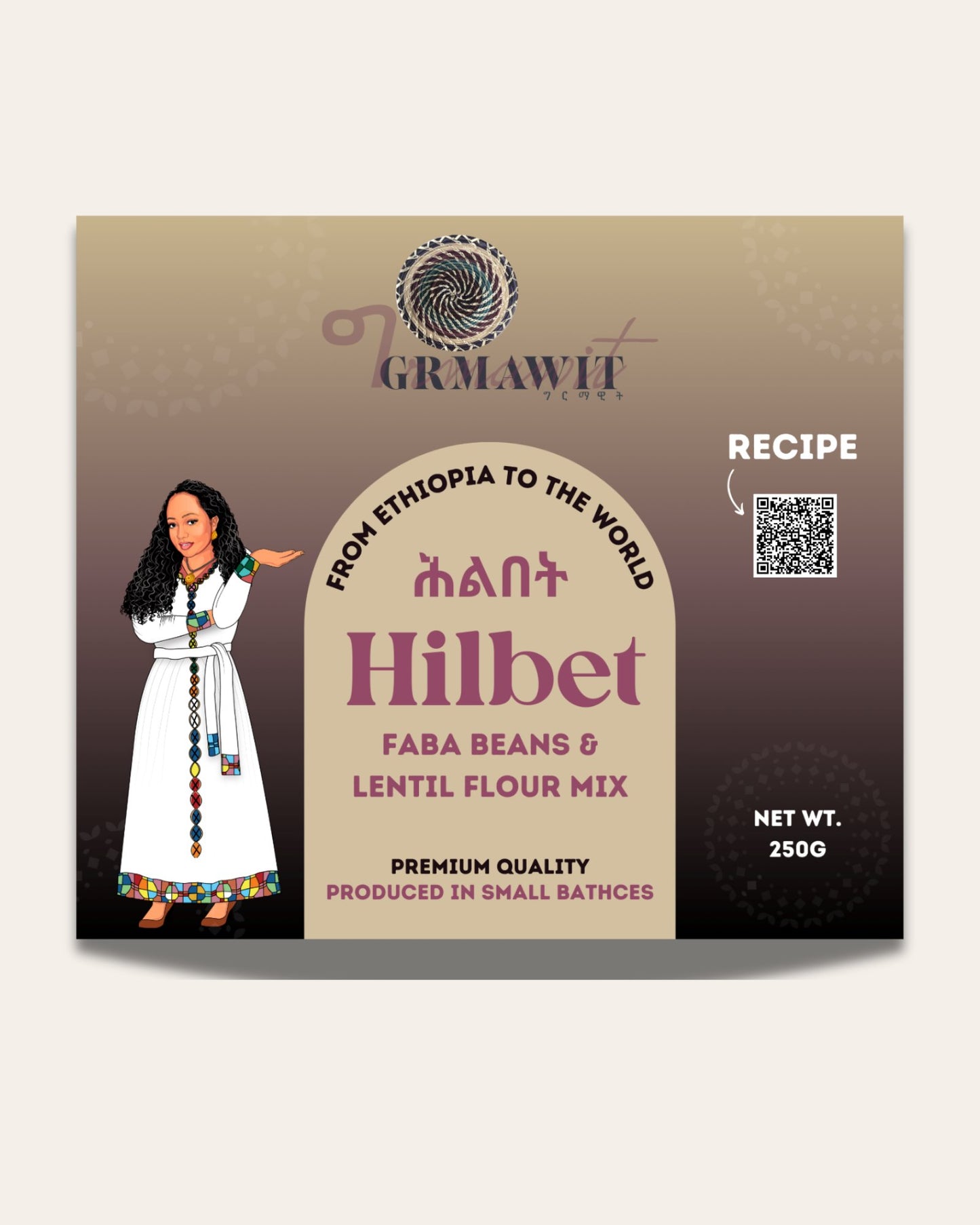 Hilbet | Faba Beans & Lentil Flour Mix | Produced in Small Batches Seasonings & Spices Grmawit