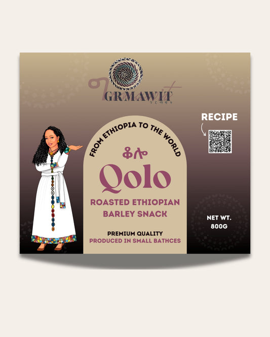 Qolo | Roasted Ethiopian Barley | Produced in Small Batches Seasonings & Spices Grmawit