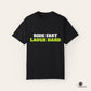 Ride Fast, Laugh Harder Unisex Garment-Dyed T-shirt | Biniam Girmay T-Shirt Grmawit 