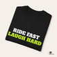 Ride Fast, Laugh Harder Unisex Garment-Dyed T-shirt | Biniam Girmay T-Shirt Grmawit 